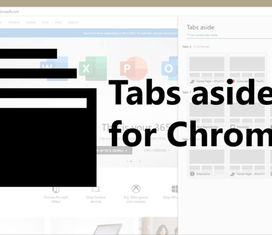 Tabs Aside extension
