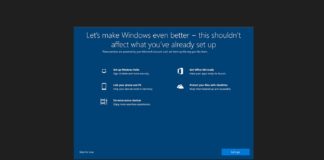 Windows 10 setup prompt