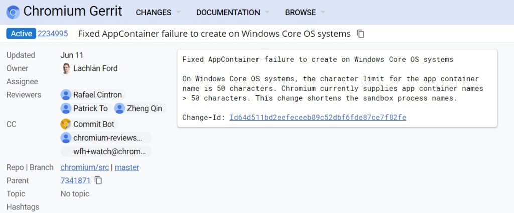 Microsoft is optimizing Chromium for Windows Core OS