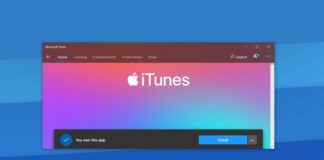 Apple app for Windows 10