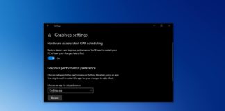 Hardware accelerated GPU scheduling