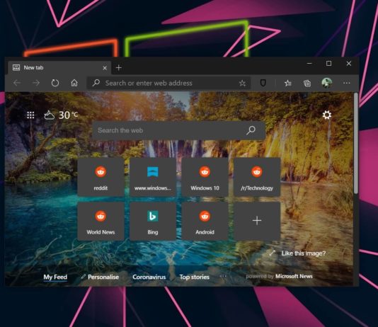 Microsoft Edge on Windows
