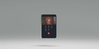 Surface Duo call screen