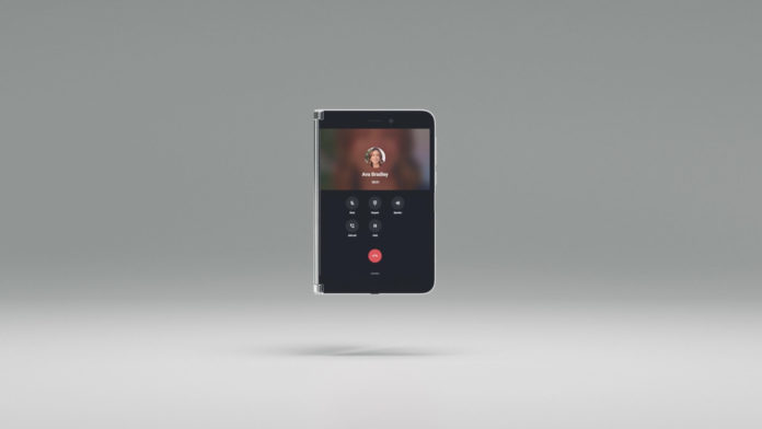 Surface Duo call screen