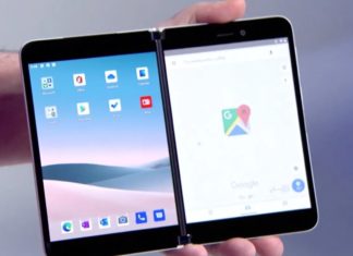 Surface Duo with Google Maps