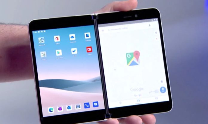 Surface Duo with Google Maps