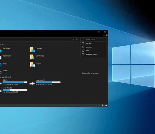 Windows 10 File Explorer