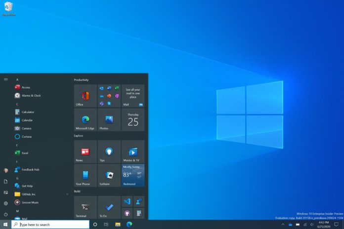 Windows 10 Fluent Start Menu