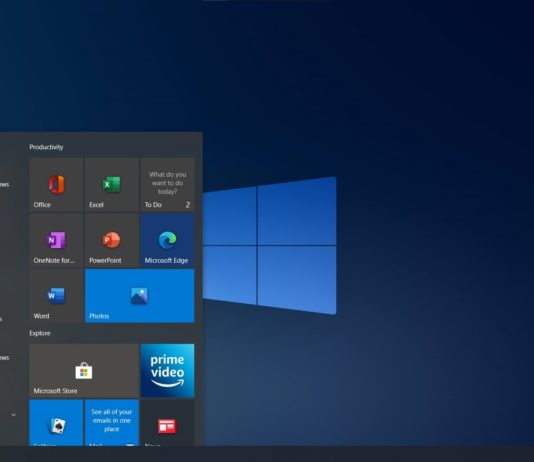 Windows 10 desktop screen