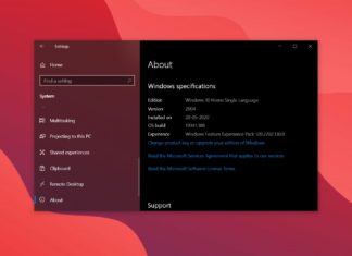 Windows 10 version 2004 upgrade