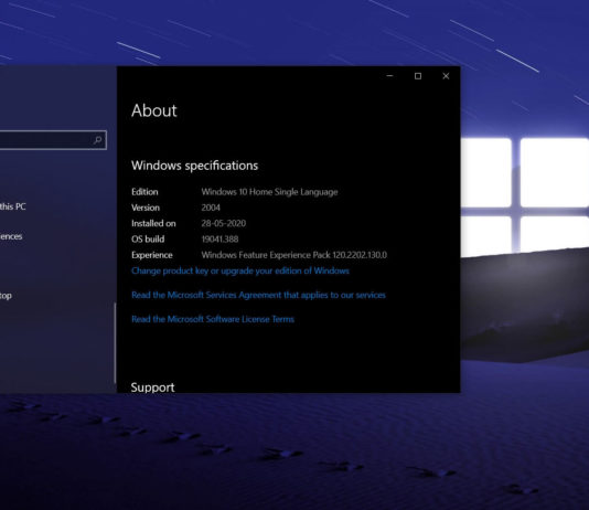 Windows 10 version 20H2 update