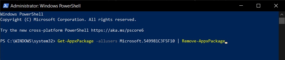 Cortana-PowerShell