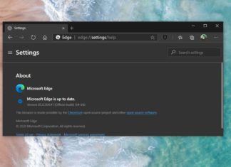 Microsoft Edge 85 update