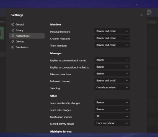 Microsoft Teams desktop