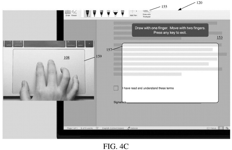 Microsoft touchscreen patent