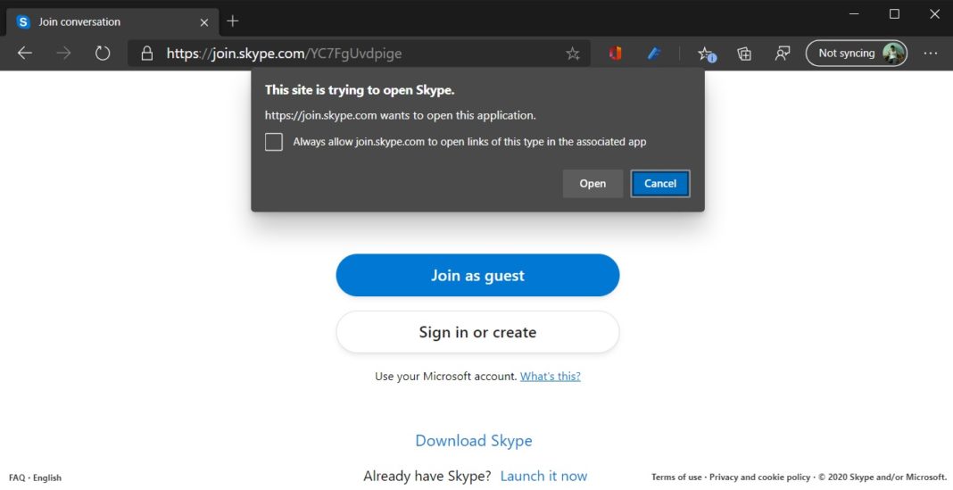 we can t open skype we can t open skype