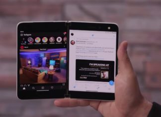 Surface Duo dual screen UI