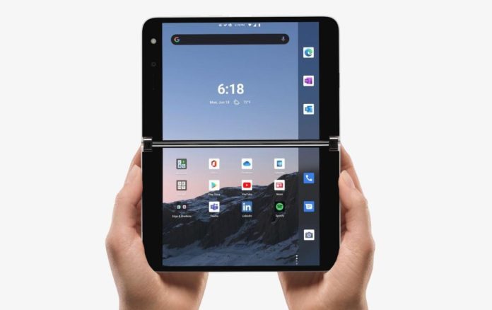 Surface Duo homescreen