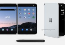 Surface Duo with pen