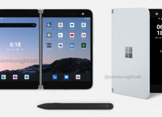 Surface Duo with pen