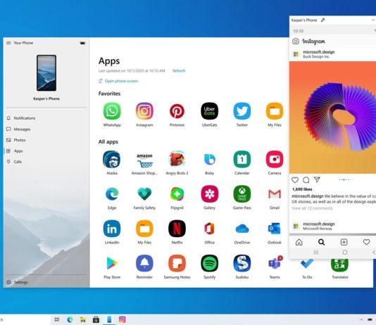 Windows 10 Android apps streaming
