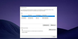 Windows 10 Drive Optimizer