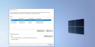 Windows 10 drive optimization tool