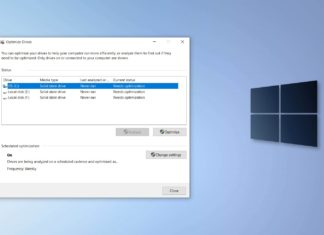 Windows 10 drive optimization tool