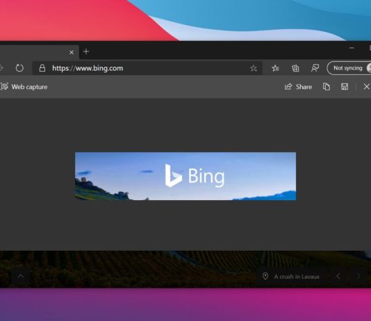 Microsoft Edge web capture support