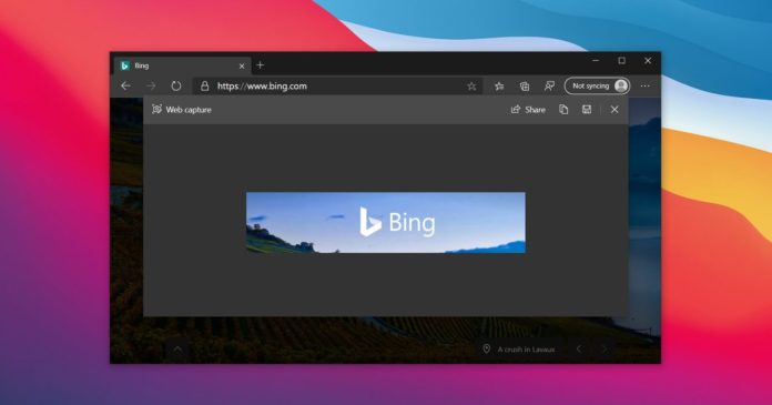Microsoft Edge web capture support Microsoft Edge web capture support