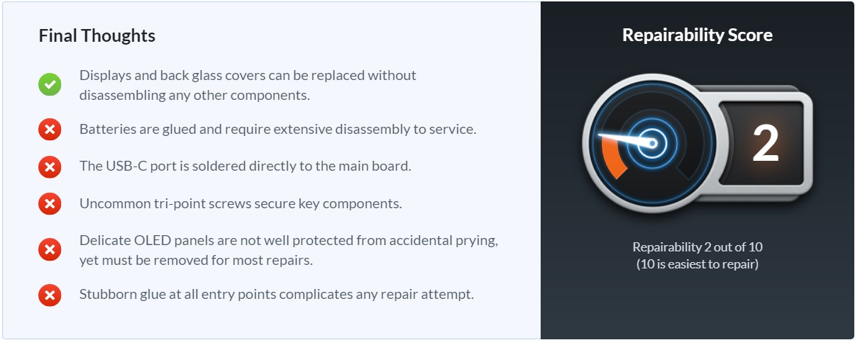 Surface Duo repair test