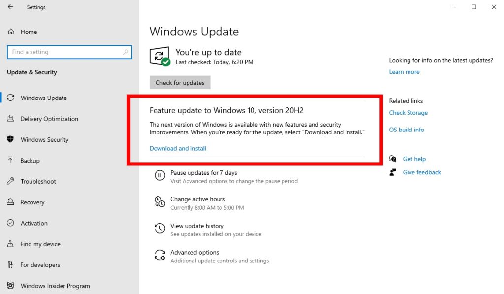 Windows 10 October 2020 Update is so tiny that it'll download instantly