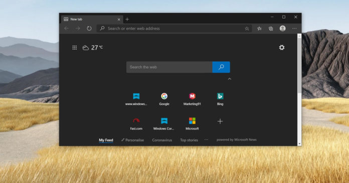 Windows 10 Edge browser