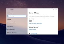 Windows 10 Game Mode