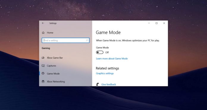 Windows 10 Game Mode