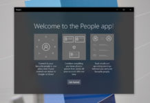 Windows 10 People app