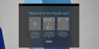 Windows 10 People app