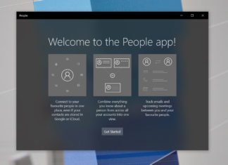 Windows 10 People app