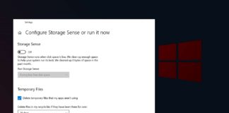Windows 10 Storage Sense