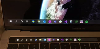 Windows 10 Taskbar on Touch Bar