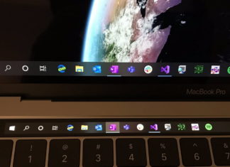 Windows 10 Taskbar on Touch Bar