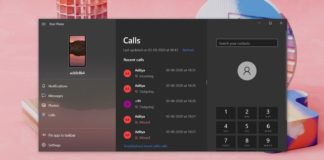 Windows 10 Your Phone streaming