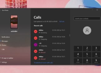 Windows 10 Your Phone streaming