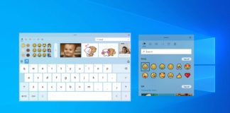 Windows 10 keyboard and emoji