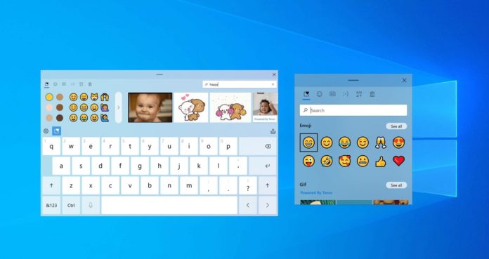 Windows 10 keyboard and emoji