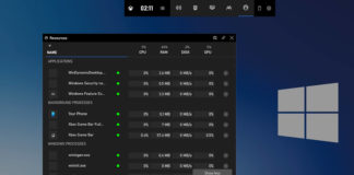 Windows 10 modern resources manager