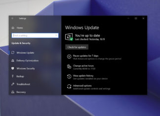 Windows 10 optional updates warning