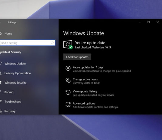 Windows 10 optional updates warning