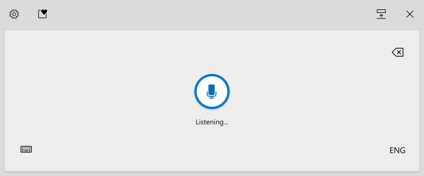 Windows 10 voice typing