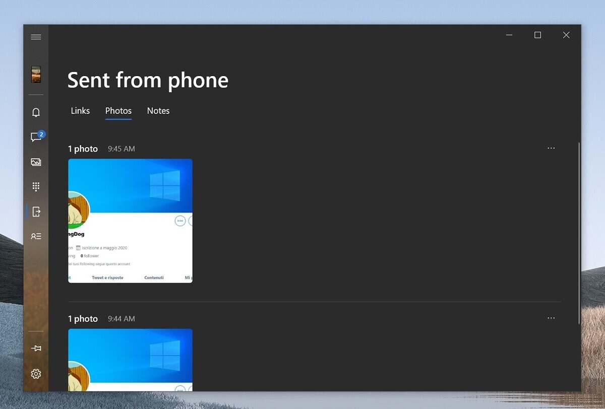 Your Phone app contents sync